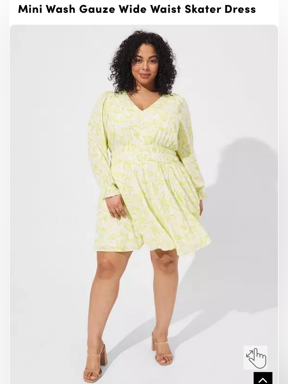 Torrid Long Sleeve Skater Dress